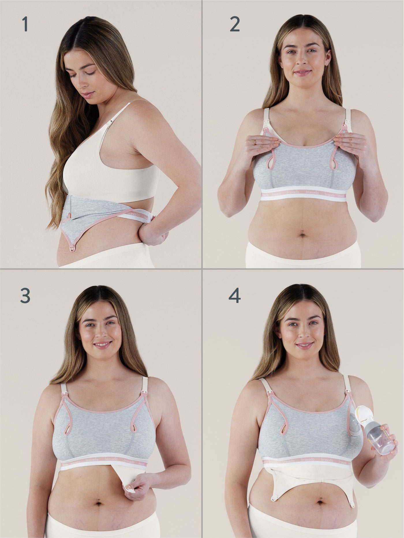 Clip and Pump™ Hands-Free Nursing Bra Accessory